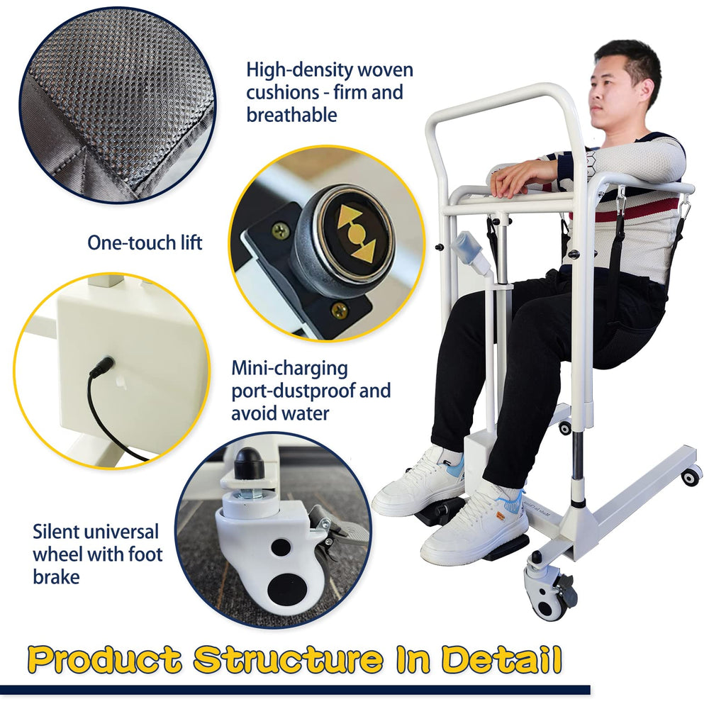 Electric Patient Lift Transfer Chair - Portable – Orthomen